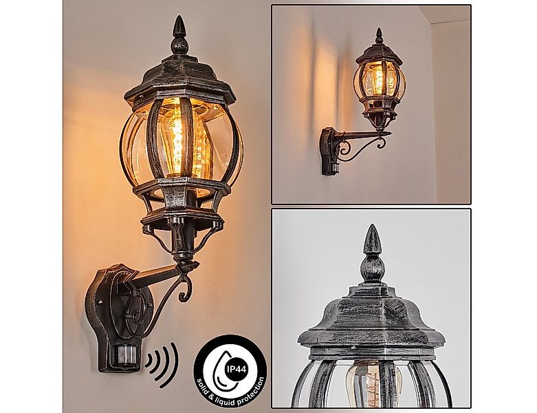 hofstein Außen-Wandleuchte Außenwandlampe aus Metall/Kunststoff in Schwarz/ günstig online kaufen