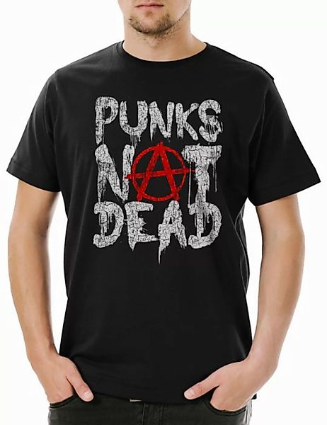 Urban Backwoods Print-Shirt Punks Not Dead II Herren T-Shirt Music DJ MC Pu günstig online kaufen