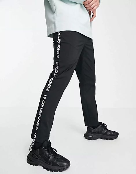 ASOS Dark Future – Schmal geschnittene, knöchellange Hose mit elastischem B günstig online kaufen
