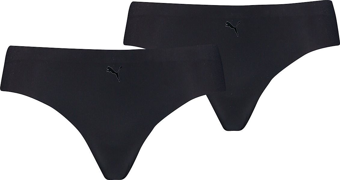 PUMA Bikini-Hose PUMA WOMEN SEAMLESS STRING 2P HANG BLACK günstig online kaufen