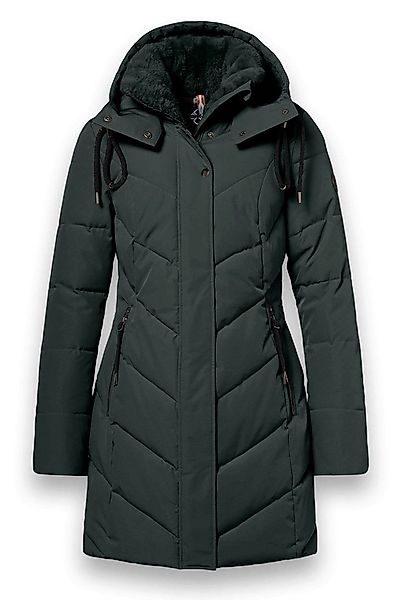 District Wintermantel Zodiac (mit Kapuze, warm, wasserabweisend) dunkelgrau günstig online kaufen