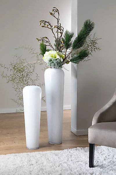 Fink Bodenvase »TUTZI«, (1 St.), Höhe ca. 70 cm x Ø 21 cm, Vase aus Opalgla günstig online kaufen