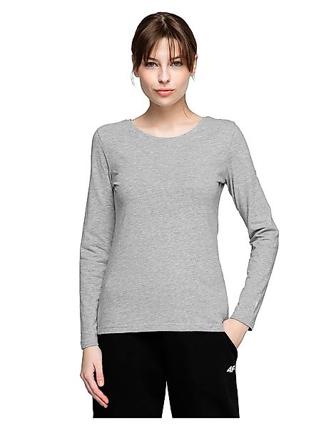 4f Langarm-t-shirt XS Cold / Light Grey Melange günstig online kaufen