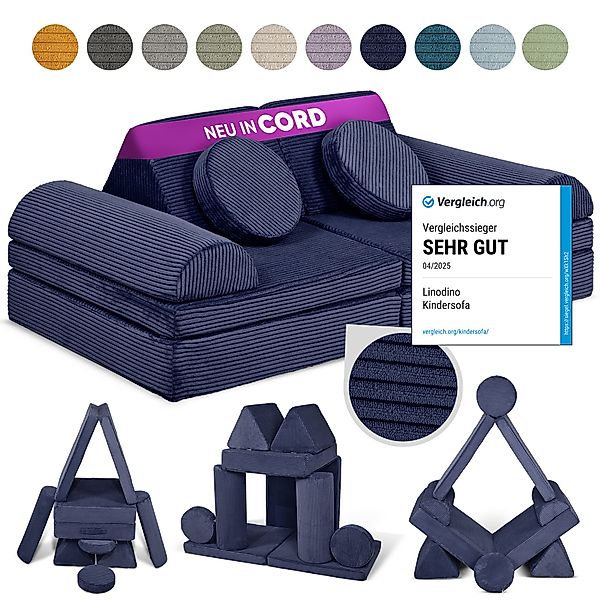 Linodino Kindersofa Spielsofa I Schaumstoff Stapelsteine günstig online kaufen