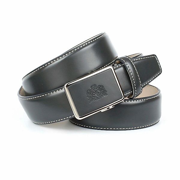 Anthoni Crown Ledergürtel mit Kontrast Stitching günstig online kaufen