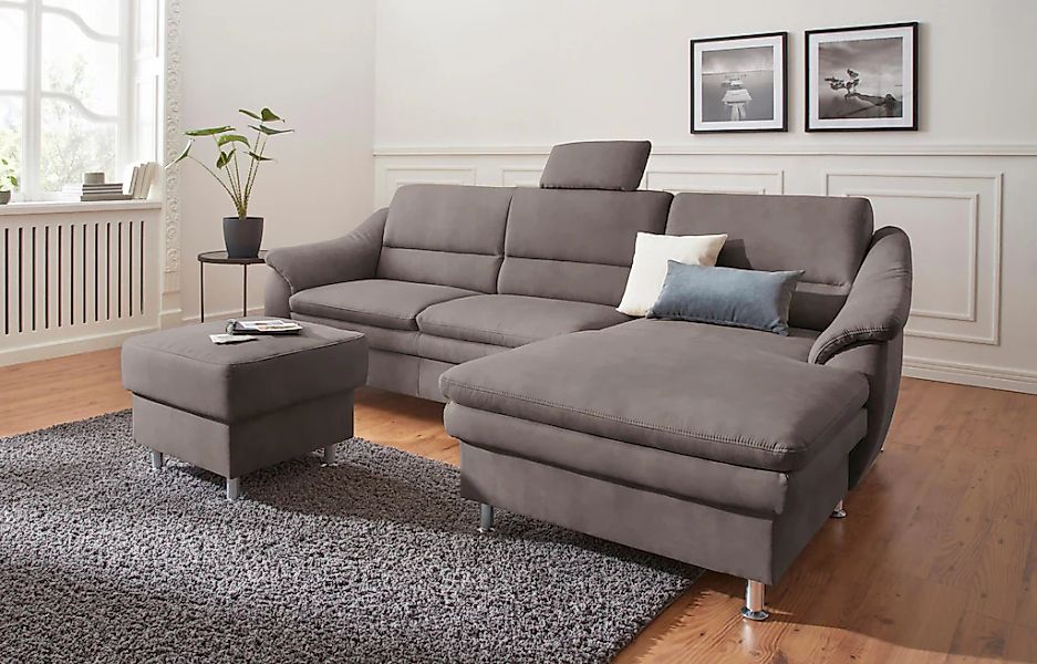 sit&more Ecksofa "Cardoso L-Form" mit Federkern, wahlweise mit Bettfunktion günstig online kaufen