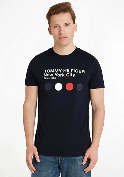 Tommy Hilfiger T-Shirt METRO DOT GRAPHIC TEE mit Metro inspiriertem Druck günstig online kaufen