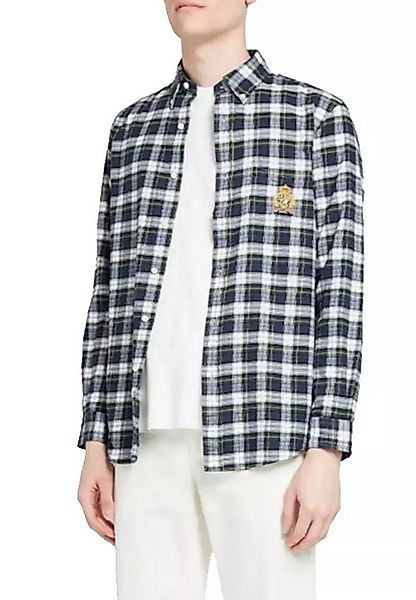 Polo Ralph Lauren Langarmhemd Herren Crest Karohemd Button-Down mit Wappens günstig online kaufen