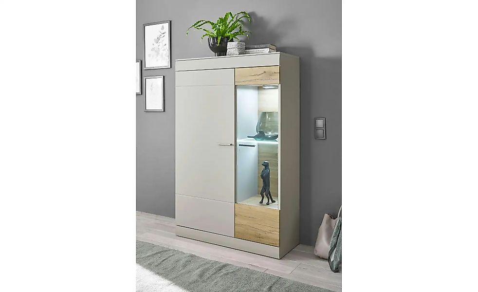 Wohnwand   ¦ grau ¦ Maße (cm): B: 300 H: 45 Kommoden & Sideboards > Wohnwän günstig online kaufen