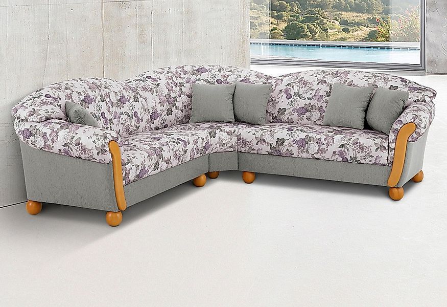 Home affaire Ecksofa "Milano, bequem mit Federkern, B/T/H 233/233/83cm, Lan günstig online kaufen