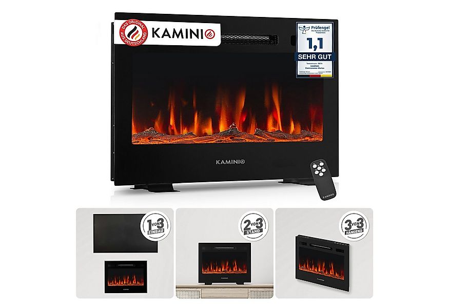 KAMINIO Elektrokamin MARLON, 3in1 Kamin: Elektrischer Stand-, Wand- und Ein günstig online kaufen