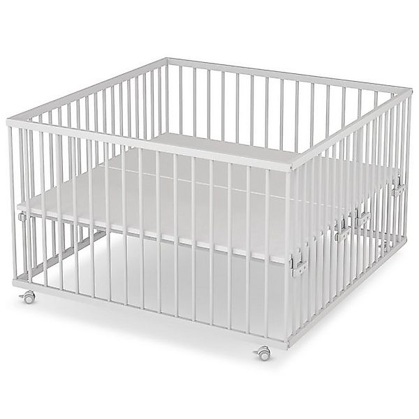 Sämann Babybett Laufgitter 120x120 cm weiß Premium Kollektion Laufstall für günstig online kaufen