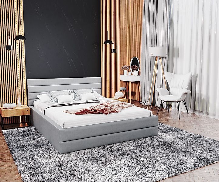 thematys Polsterbett FDM Stauraumbett Velours 90x200, günstig online kaufen