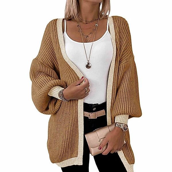 AUKUU Cardigan XL-Größe Herbst-Winter Langarm-Cardigan Damen Freizeit-Unive günstig online kaufen