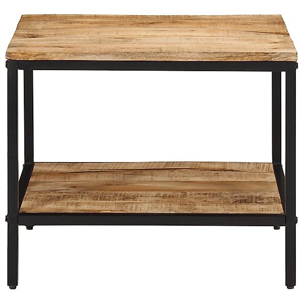 vidaXL Couchtisch 55x55x45 cm Raues Massivholz Mango günstig online kaufen