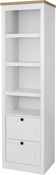 OTTO home Vitrine "Rigny" aus MDF, mit Holz-Zierleiste, schwarzem Metallgri günstig online kaufen