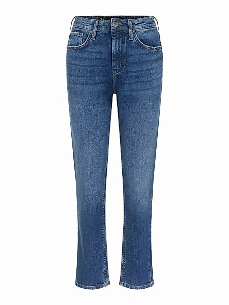 Yas Zeo Girlfriend Ankle Jeans Mit Mittlerer Taille 26 Dark Blue Denim günstig online kaufen