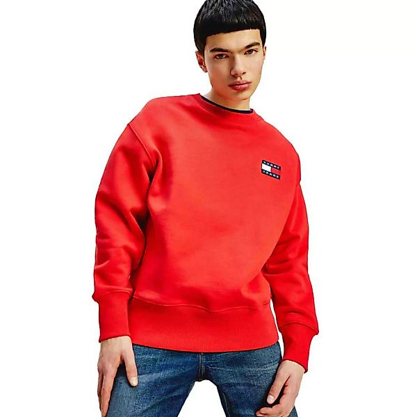 Tommy Jeans Badge Relaxed Fit Sweatshirt XS Deep Crimson günstig online kaufen