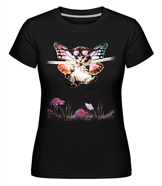 Katze Schmetterling · Shirtinator Frauen T-Shirt günstig online kaufen