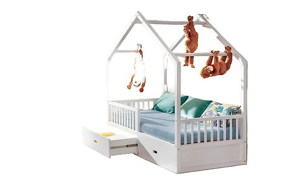 Xlmoebel Bett Neues, hochwertiges Kinderzimmer-Etagenbett aus echtem weißem günstig online kaufen