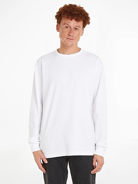 Tommy Jeans Langarmshirt "TJM REG LS WAFFLE TEE", mit Markenlabel am Bund günstig online kaufen