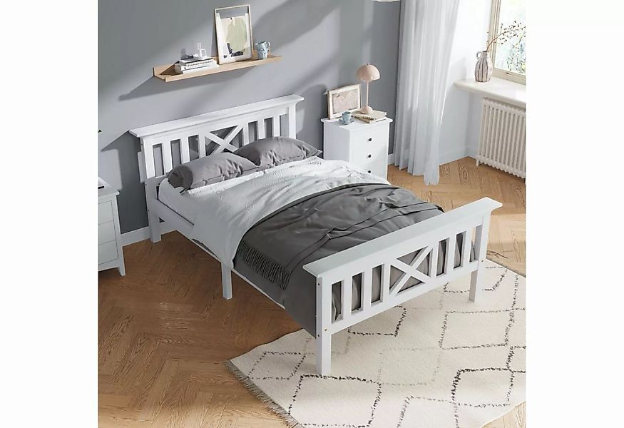 WISHDOR Kinderbett Holzbett Einzelbett aus Bettgestell (Ohne Schubladen, 90 günstig online kaufen