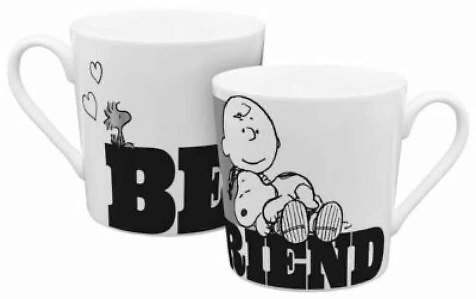 Geda Labels Tasse Peanuts Be a Friend 350ml Tassen bunt günstig online kaufen