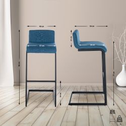 CLP Barhocker Newport, Freischwinger mit Kunstleder günstig online kaufen