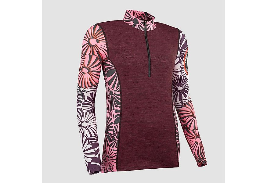 Freisein Project Funktionsshirt TwistedBubbles Merino-Mix mit Blütenmuster günstig online kaufen