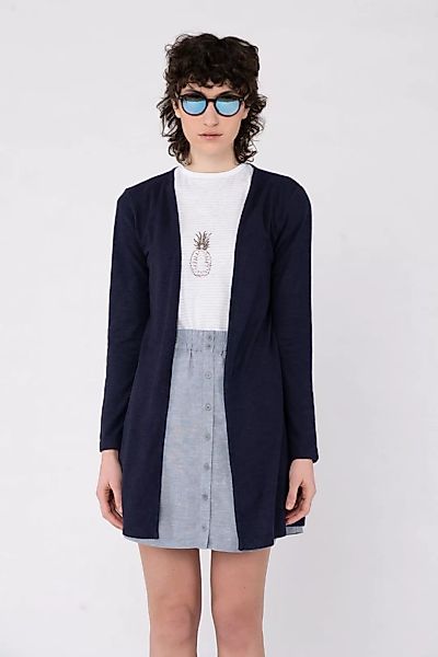Lange Jersey Jacke aus Hanf & Bio Baumwolle günstig online kaufen