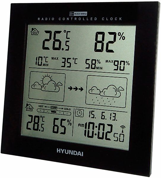 Hyundai Wetterstation "Hyundai WS2244W" (mit Außensensor) günstig online kaufen
