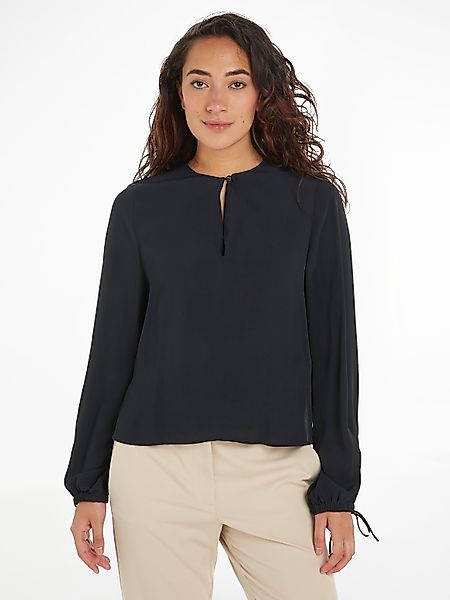 Tommy Hilfiger Crepebluse VISCOSE CREPE SOLID günstig online kaufen