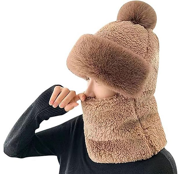 Coonoor Modeschal Damen Winter Winddichter Schal Hut 2 in 1 Frauen Schalmüt günstig online kaufen