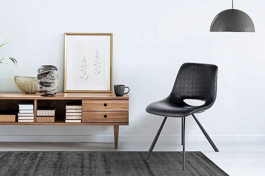 Kayoom Stuhl "Josephine 325 2er-Set, zeitloses Design, mit geometrischer Au günstig online kaufen