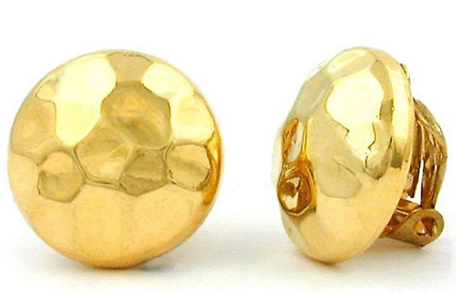 unbespielt Paar Ohrclips Modeschmuck Ohrringe goldfarben-glänzend günstig online kaufen