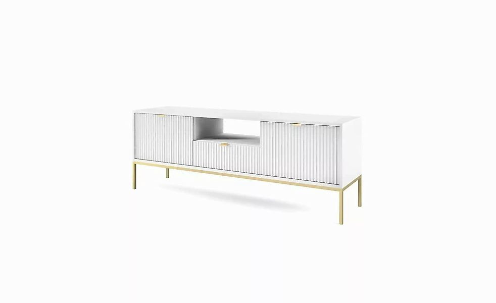 Lowboard  Nova ¦ weiß ¦ Maße (cm): B: 154 H: 56 Kommoden & Sideboards > Low günstig online kaufen