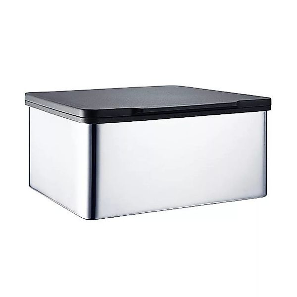 Blomus - Menoto Feuchttücherbox - edelstahl/schwarz/poliert/LxBxH 15x13x7,5 günstig online kaufen