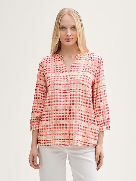TOM TAILOR Langarmbluse Bluse mit Muster günstig online kaufen