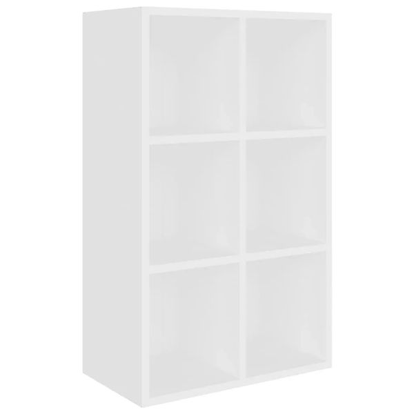 vidaXL Bücherregal/Sideboard Weiß 66x30x98 cm Holzwerkstoff 800342 günstig online kaufen