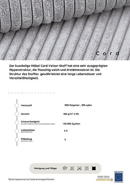 COLLECTION AB Ecksofa Josy L-Form, B: 214 cm in Cord, Cord-Mix, mit Bettfun günstig online kaufen