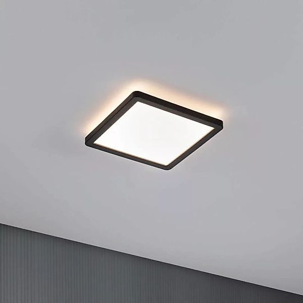 LED Deckenleuchte Atria Shine in Schwarz 11,2W 900lm 3000K quadratisch günstig online kaufen