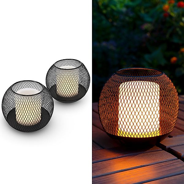 Navaris LED Solarleuchte Navaris 2x LED günstig online kaufen
