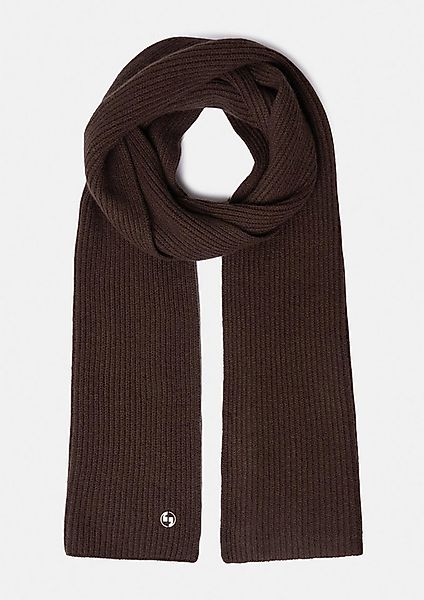 comma Schal Tuch, Strickschal aus Wolle mit Label-Emblem günstig online kaufen