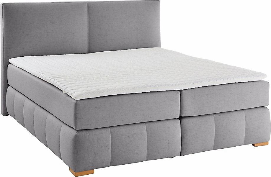 Home affaire Boxspringbett "Wehma" inkl. Topper in 3 verschiedenen Matratze günstig online kaufen