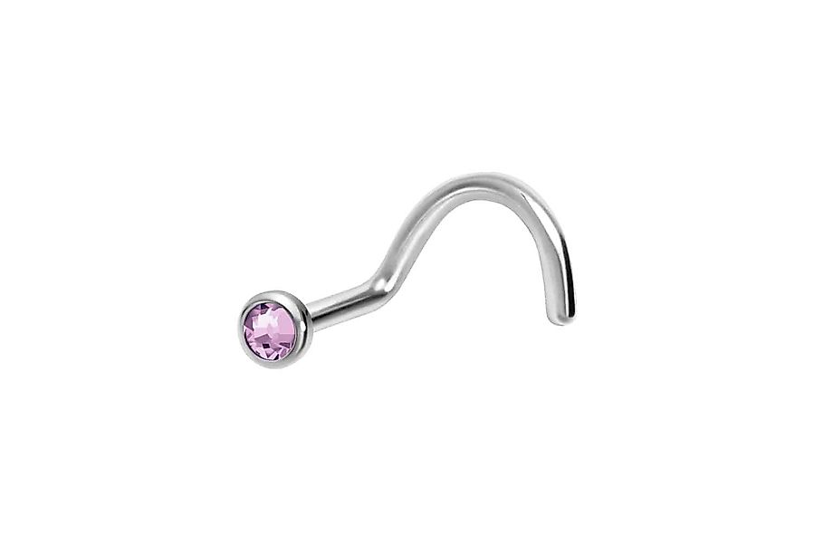 PIERCINGLINE Nasenpiercing Titan Nasenstecker Spirale FLACHE günstig online kaufen