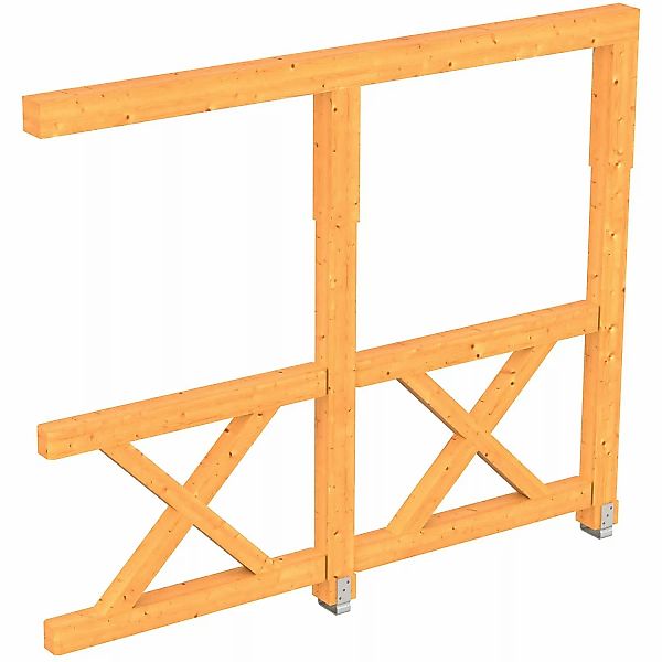Skanholz Carport-Seitenwand "Andreaskreuz" günstig online kaufen