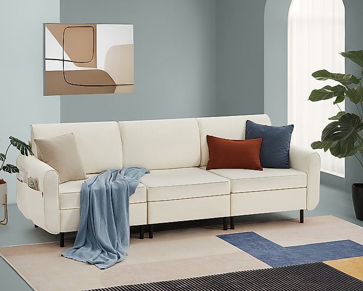VASAGLE 3-Sitzer, Modulares Sofa, Einzelsessel, Couch günstig online kaufen