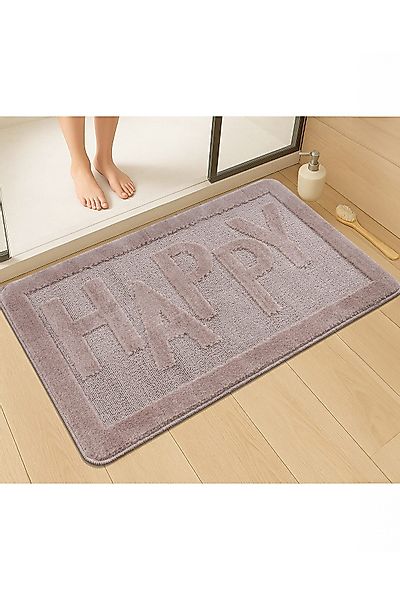 Rugium Badematte Happy Badematte, Badematte, bedruckter günstig online kaufen