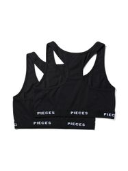 pieces Bustier "PCLOGO LADY TOP 2 PACK NOOS BC" Packung, 2 Stk. tlg. günstig online kaufen