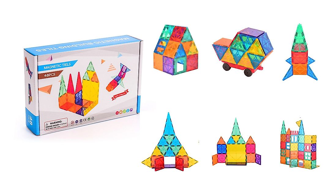 powertechnik-Germany Magnetische Bausteine 3D Magnetspiele Bauklötze günstig online kaufen